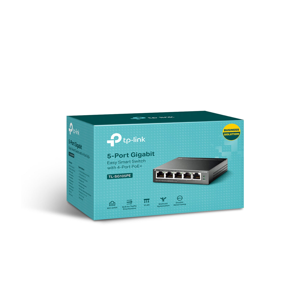 سوئیچ شبکه 5 پورت با 4 پورت +PoE تی پی لینک مدل TL-SG105PE-2